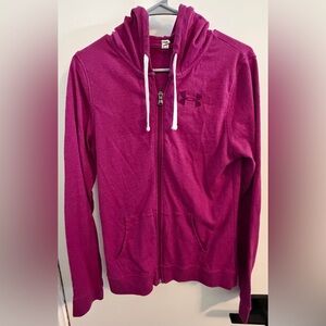 Women’s Under Armour Magenta Heat Gear Hoodie - Size Medium
